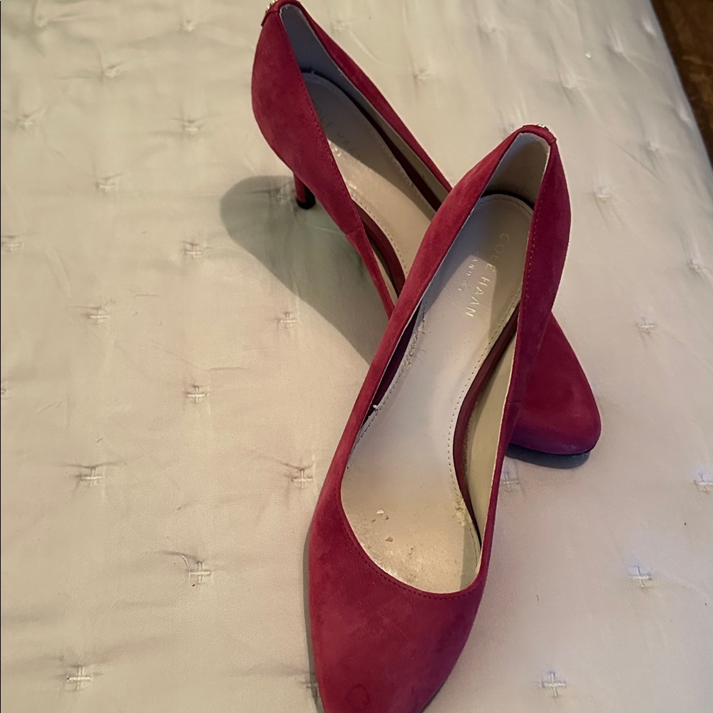 Cole Haan Purple Suede Heels